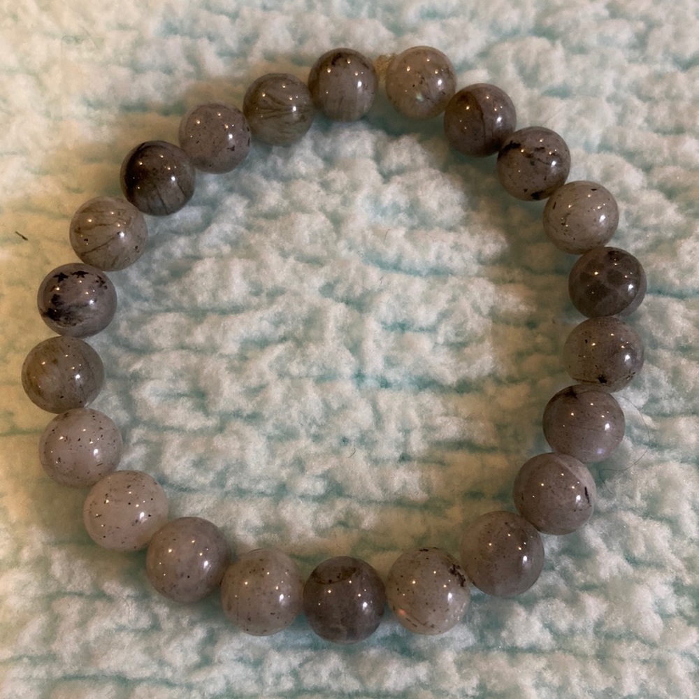 8mm labradorite crystal stretch bracelet